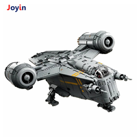 4453 PCS STEM Giant Razor Ship Model DIY Kit pour enfants avec lumières LED avec d'énormes canons de pont et de l'espace