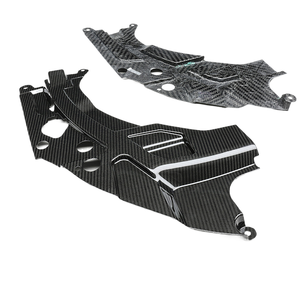 Pour BMW G87 M2 : Cache-phares en fibre de carbone sèche et protections latérales modifiées pour le compartiment moteur - Product Image 3
