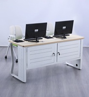 Escritorio de computadora de escuela de Fabricación especializada sala de entrenamiento de aula multimedia para mesa de estudio de estudiante con escuela secundaria