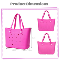 Sac EVA de grande capacité, résistant à l'eau, sac seau, sac à main polyvalent portable, sac fourre-tout à bandoulière coloré pour toutes les saisons