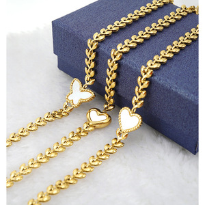 ZOGXIN Gold Wheat Ear Bracelet With Butterfly Charm For Women Jewelry Gift - Product Image 2