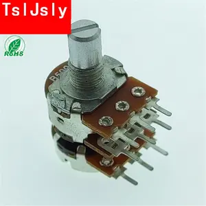 Amplificador de audio y vídeo TSLJSLY Custom16mm 10K 100k Alps RK163G Alpha RV16 potenciómetro único de 3 bandas