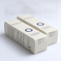 Boîte en papier coton personnalisée RTE avec impression UV sélective et estampage à chaud pour emballages de sérums cosmétiques et produits de soin de la peau