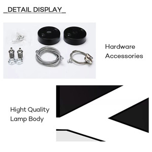 Tùy chỉnh thư treo đèn RGB/RGBW màu có thể thay đổi hiệu ứng văn phòng nhôm <span class=keywords><strong>Led</strong></span> tuyến tính ánh sáng mặt dây chuyền - Product Image 4