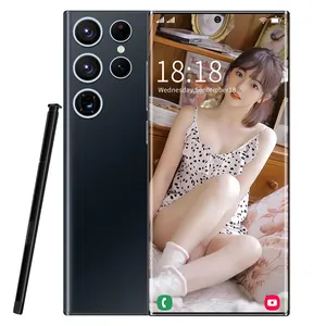 Nieuwe Gezicht Unlock Voor Samsung S22 Ultra 6.8 Inch Android Mobiele Telefoon Originele 5G Smart Telefoon Met Dual Sim