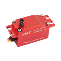 Ventes chaudes Servomoteur KST SV4012-12 SHV 42.0Kgf.cm 0.10sec/60. Voitures RC à profil bas à 4 pôles sans balais en alliage d'aluminium DC12V à ailes fixes