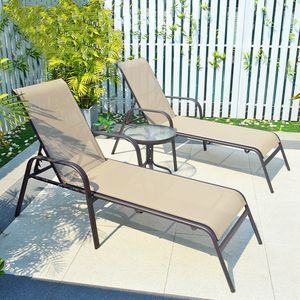 फैक्टरी कस्टम आउटडोर पैटियो लाइट वजन रूस्टप्रूफ गार्डन लाउंज चेयर पेटियो चेज़ लाउंज कुर्सी - Product Image 5