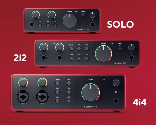 Forster Scarlet for 2i2 Quad Generation Sound Card for Audio Book Production and Recording Musical Instrument Accessory