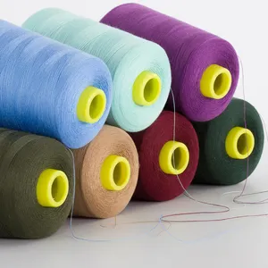 Eco-Friendly 100% Cotton Sewing Thread 40/2 5000y Cotton Sewing Thread Hilo 2/40 For Sewing And Knitting