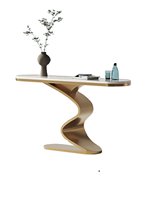 Table console moderne en métal, style luxe léger haut de gamme, simple, pour salon, véranda, couloir
