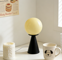 Lámpara de Mesa LED Eléctrica Vintage Multicolor, Moderna y Ecológica, para Dormitorio, Mesita de Noche, Luz Nocturna Acogedora, Estilo INS para el Hogar