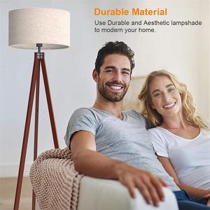Nordique maison moderne tissu lire <span class=keywords><strong>lampe</strong></span> sol <span class=keywords><strong>bois</strong></span> <span class=keywords><strong>trépied</strong></span> debout lumière chambre Table chambre chevet Vertical sol <span class=keywords><strong>lampe</strong></span> de Table - Product Image 6