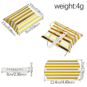 Scatole di Carta Piccole per Dolci con Stampa Dorata, Nastro e Etichette per Matrimoni e Feste di Compleanno - Product Image 2