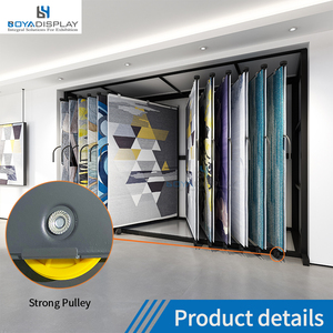 Kích thước tùy chỉnh miễn phí đứng kim loại độc lập khung thảm thảm chuyển trang Rack hiển thị cho triển lãm - Product Image 4