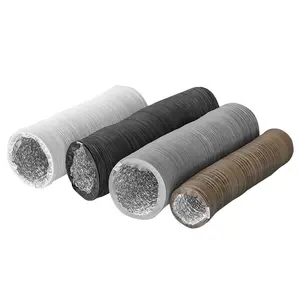 Pvc Duct Hose PVC Coated Steel Wire Flexible Duct Hose Air Ventilation Combi Pvc Aluminum Flexible Duct 5inch Aluminium Foil Hose