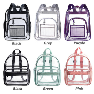 2023 Custom Mochilas Stylish Outdoor College Student <strong>Women</strong> Kids clear Transparent Pvc <strong>Waterproof</strong> Back Pack School Bags <strong>Backpack</strong> - Product Image 5