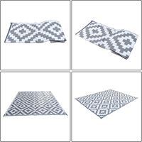 Maßgefertigter Muster/Größen-Auswahl Terrassen-Außenteppich UV-Beständige Recycelte Kunststoffmatte PP-Material Garten-Terrassenteppich