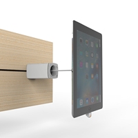 INSHOW Soporte de Seguridad Antirrobo para Teléfono Móvil, Montado en Pared, con Alarma Antirrobo para Tablet, Abrazadera con Cable de Carga Interno A103