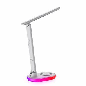 Foldable Multifunction LED Desk Lamp with Wireless Charger Calendar Temperature Alarm <b>Clock</b> Wireless Charging Reading Lamp - Product Image 4