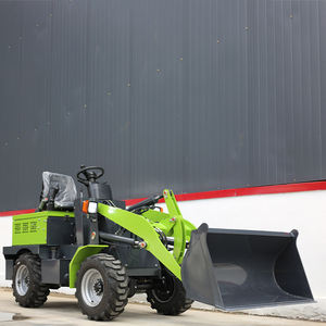 Loader Listrik Mini dengan Roda Depan Bertenaga Baterai, Laris Manis, Dilengkapi Aksesoris, Kapasitas 1 Ton, Micro Skid Steer Loader - Product Image 2