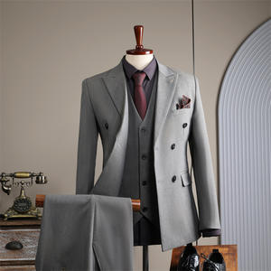 Abito da Uomo Elegante di Lusso da Cerimonia e Business Completo Tre Pezzi di Alta Qualità Italiana - Product Image 2
