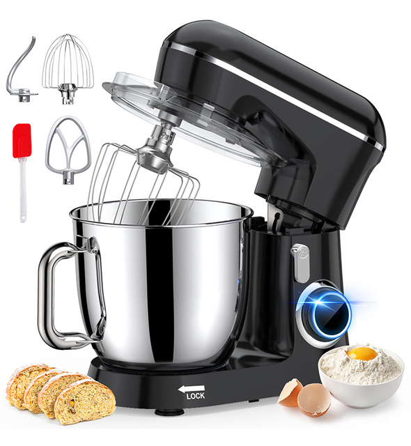 ABS Plastic Housing 120V 380W 4.5L 10 Speeds Stand Mixer
