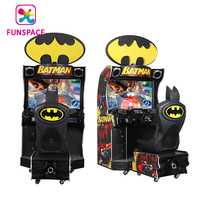 Simulateur de conduite de voiture vidéo Funspace, machine de jeu d'arcade de course de voiture Bat Man à pièces