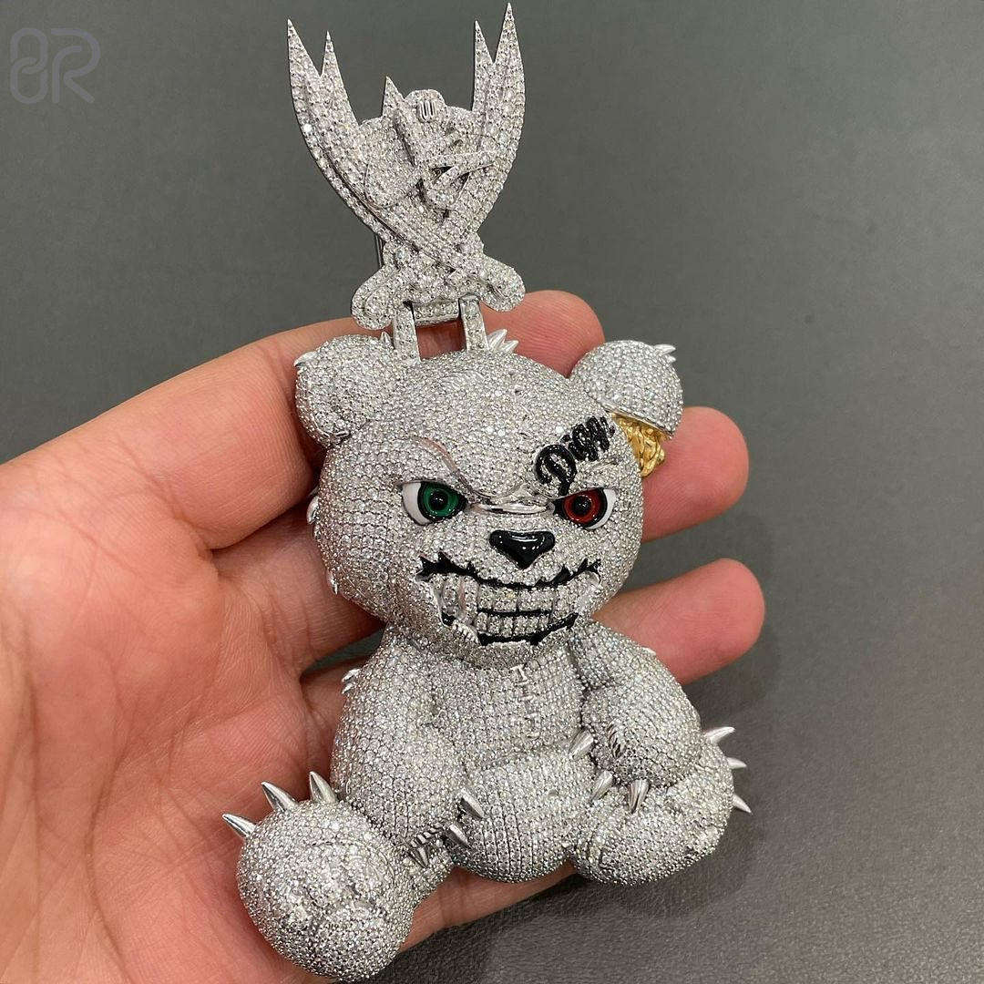 3inches moissanite+S925