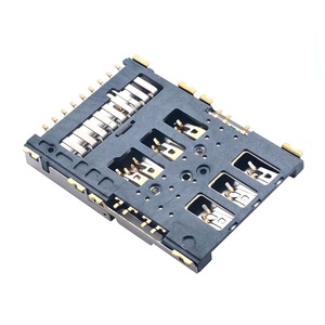 Support de carte <span class=keywords><strong>NANO</strong></span> SIM 6P + <span class=keywords><strong>Micro</strong></span> <span class=keywords><strong>SD</strong></span> 8P pour lecteur de carte IOT de moniteur, <span class=keywords><strong>adaptateur</strong></span>/boîtier/prise de carte TF, type SMT H2.3 en Inde VNM - Product Image 3