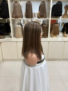 Pelucas de Cabello Humano Virgen Chino de Lujo al por Mayor de Fábrica, Pelucas Judías con Frente de Encaje Transparente HD, Largas y sin Pegamento - Product Image 3