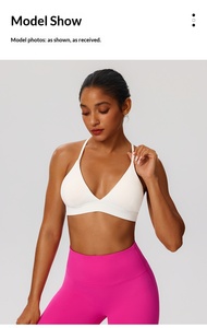 <span class=keywords><strong>Reggiseno</strong></span> Sportivo da Donna per Palestra e Yoga, Abbigliamento Attivo ad Asciugatura Rapida in Spandex e Nylon, Traspirante - Product Image 5