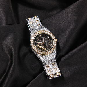 <span class=keywords><strong>Montre</strong></span> automatique CZ noire, nouvelle collection <span class=keywords><strong>de</strong></span> luxe, bling-bling, Baguette pleine glacé, montres mécaniques pour hommes et femmes, pour rappeur - Product Image 5