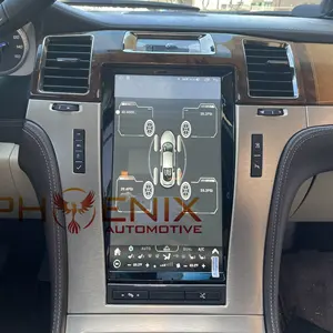 Автомобильная стереосистема с вертикальным экраном, 13,6 ", Android 10,0, GPS-навигация, DVD-плеер для Cadillac Escalade 2007-2014, Tesla Radio, PA, новый