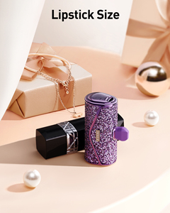 Power Bank Portatile Mini con Ricarica Rapida 22.5W, Accessori per Telefoni Cellulari con Design Diamantato Lucido - Product Image 4