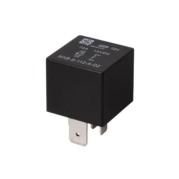 MEISHUO MAB Miniature 4-Pin High Current 70A Electromagnetic Relay 12VDC Car DC Power Electric Automotive Relay