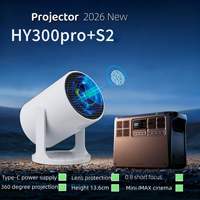 Mini projecteur LED intelligent 1080P portable pour extérieur, Android 11, 200 lumens ANSI, courte focale, cinéma maison, décodage 4K, gaming, HIFI