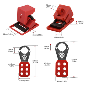 Cho Amazon phổ biến OSHA tùy chỉnh điện Loto Kit amazaon phổ biến an toàn khóa tagout thiết bị với Key mở khóa cách - Product Image 6