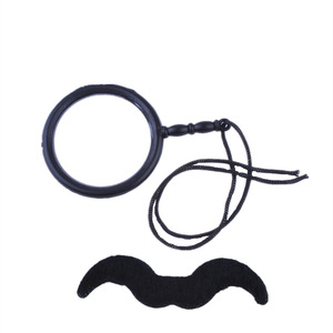 Set de Monocel y Bigote Guirca, Accesorio de Disfraz de Halloween, Adhesivo, Unisex - Product Image 5