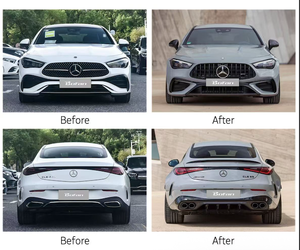 Kit de carrosserie pour transformer l'ancien en nouveau modèle pour <span class=keywords><strong>Mercedes</strong></span> CLE C236 CLE200 CLE220d CLE300 CLE450 <span class=keywords><strong>Coupé</strong></span> <span class=keywords><strong>Cabriolet</strong></span>, mise à niveau style CLE53, pièces extérieures - Product Image 2