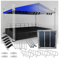 Podium de scène en aluminium pour événements 1,22*1,22m ou 1,22*2,44m Plateforme de scène mobile portable Concert Événement Mariage Scène portable