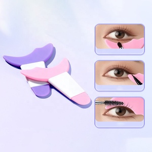 Giá tốt nhất trang điểm mắt công cụ phụ trợ lông mi công cụ ứng dụng Bút kẻ mắt trợ giúp Helper Silicone mắt trang điểm mascara lá chắn - Product Image 6