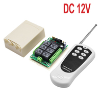 Système de commutation de télécommande sans fil Récepteur Modèle Transmetteur 6CH Relais 433MHz DC 12V 24v 6CH RF