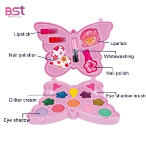 Ensemble de jouets de palette de cosmétiques de jeu de simulation de style <span class=keywords><strong>papillon</strong></span> Brillant à lèvres cosmétique pour filles <span class=keywords><strong>Maquillage</strong></span> pour enfants - Product Image 4