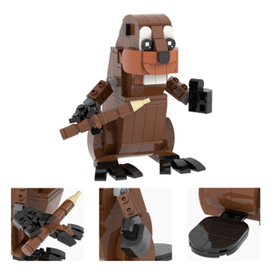 MOOXI <span class=keywords><strong>Jeu</strong></span> MOC3056 220Pcs Beaver DIY Building Block Jouets Éducatifs Enfants - Product Image 5