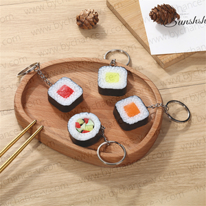 Llaveros Realistas de Sushi para Fiestas Infantiles, Rellenos de Bolsas de Regalo, Obsequios para Eventos, Artesanías de Comida Japonesa - Product Image 2