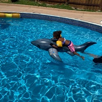 Jouets aquatiques gonflables en PVC durable en forme d'animaux marins, requins blancs géants, pour enfants, pour parcs d'attractions intérieurs et commerciaux