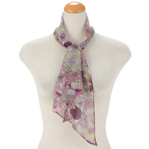 Pañuelos personalizados de alta calidad con estampado exclusivo de diseñador, versión artística, elegante pañuelo para mujer con diseño floral. - Product Image 5