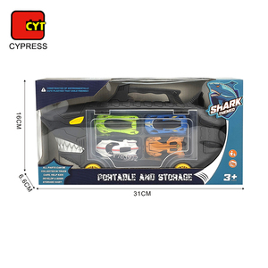 Nuevo Camión Transportador de Autos de Juguete, Modelo Shark Truck, de Metal Fundido a Presión, con Función de Empujar y Avanzar, Juego de Vehículos de Juguete para Niños - Product Image 6