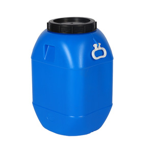 50L recyclable de qualité alimentaire épaissi en plastique sérigraphié seau Enzyme stockage de l'eau chimique seau baril <span class=keywords><strong>bleu</strong></span> noir <span class=keywords><strong>couvercle</strong></span> - Product Image 5