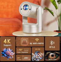 Proyector Portátil Inalámbrico con Batería Integrada, 4 Horas de Reproducción, Android Inteligente, Mini Proyector 720P, Cine en Casa